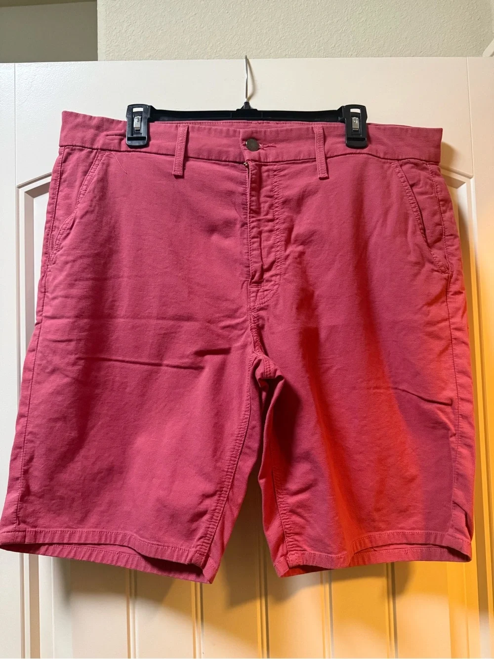 Daniel Cremieux Men's Coral-Red Flat Front Shorts